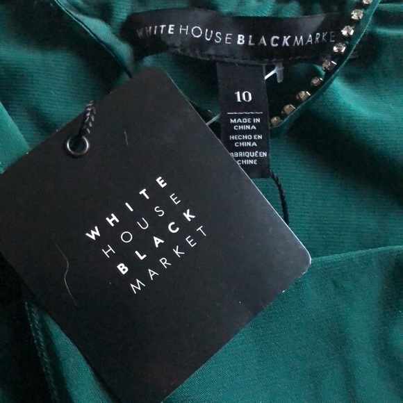 NWT WHBM One-Shoulder Velvet Jumpsuit - Picture 13 of 13